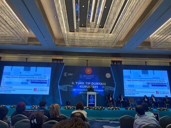 Dr. Firat Soylu presents in Istanbul about &ldquo;Use of Artificial Intelligence in Cognitive Neuroscience Research and Education&rdquo; at the 9th Turkish Medical Congress in Istanbul on Oct. 21, 2023.